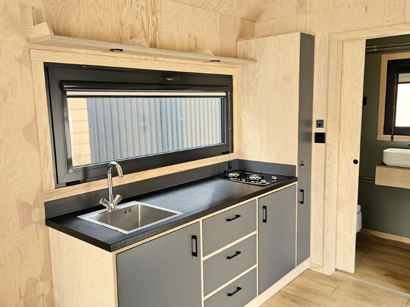 interieur keuken Tiny House Nest
